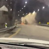 Vrachtwagen explodeert in tunnel