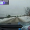 Rijden in Rusland in de sneeuw