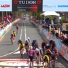 Wiebes juicht bij de Amstel Gold Race finish