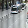 Elektrische bus in Parijs in de fik
