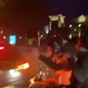 Van grote blij op je scooter