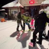 Kids meenemen op die enge skilift