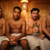 Met de boys in de sauna