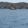 Blusvliegtuig in Saint Tropez