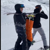 Trio op de ski's