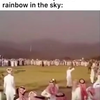 Regenboog in de lucht