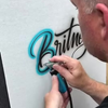 Airbrush op T-shirt