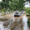 Leiding gesprongen in Naarden