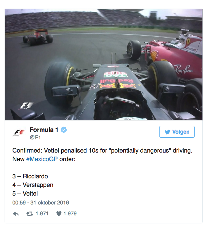 Jankmeisje Vettel krijgt STRAF