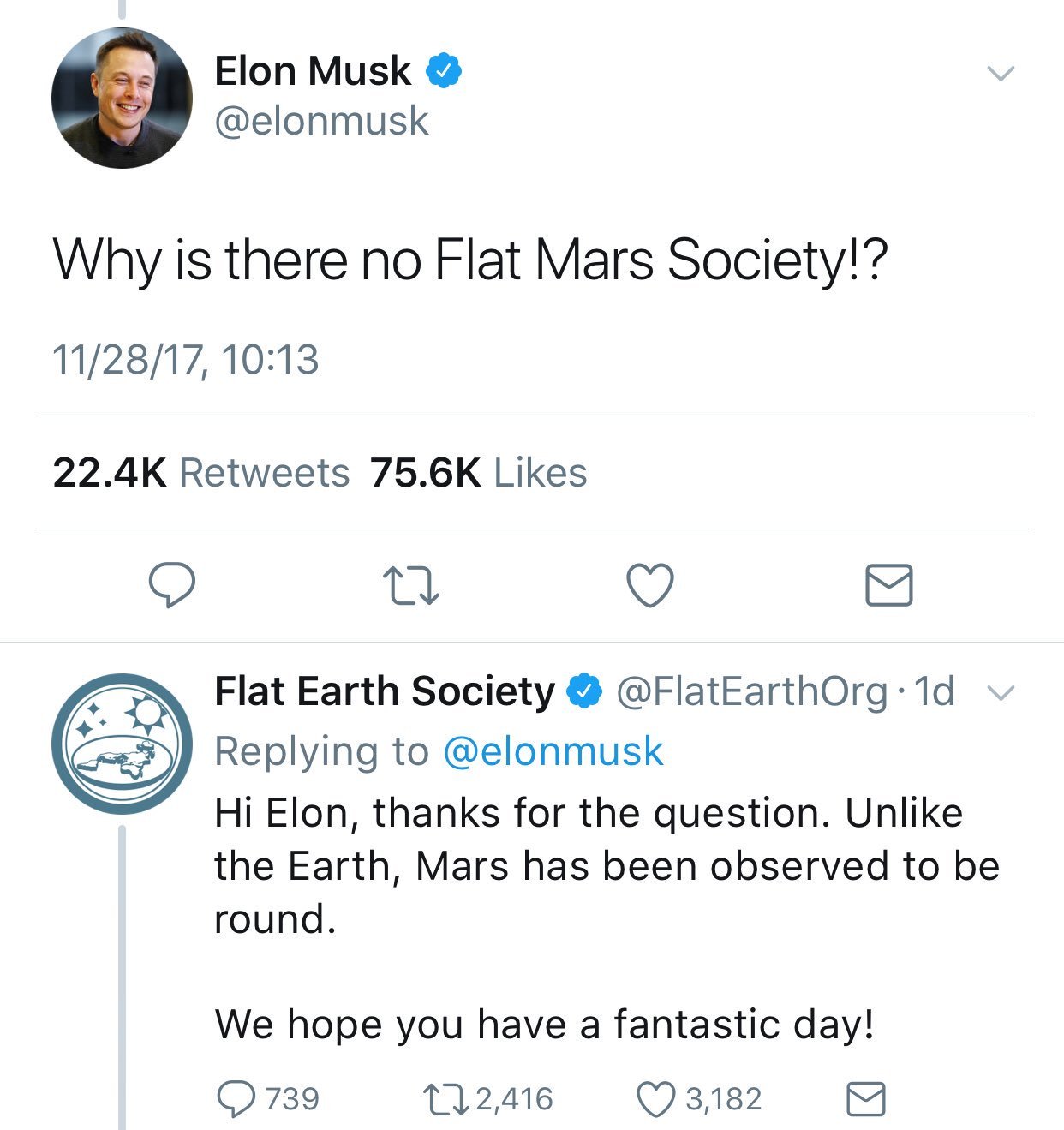 Elon Musk heeft een vraagje