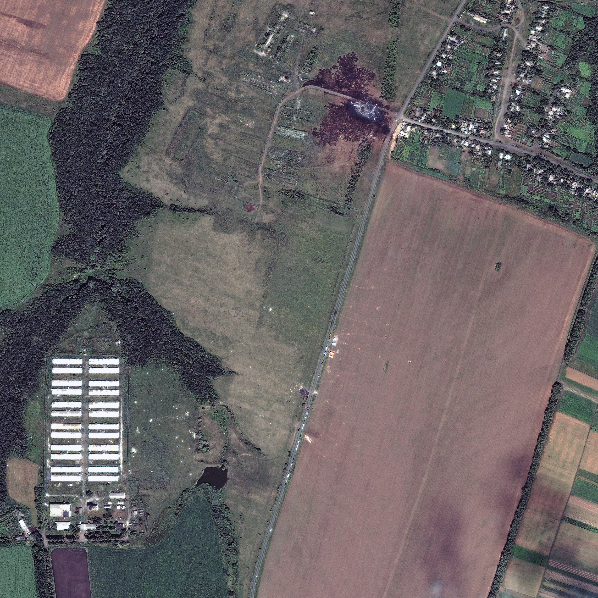 Satellietfoto's rampplek MH17