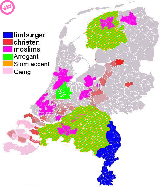 De echte Landkaart van Nederland