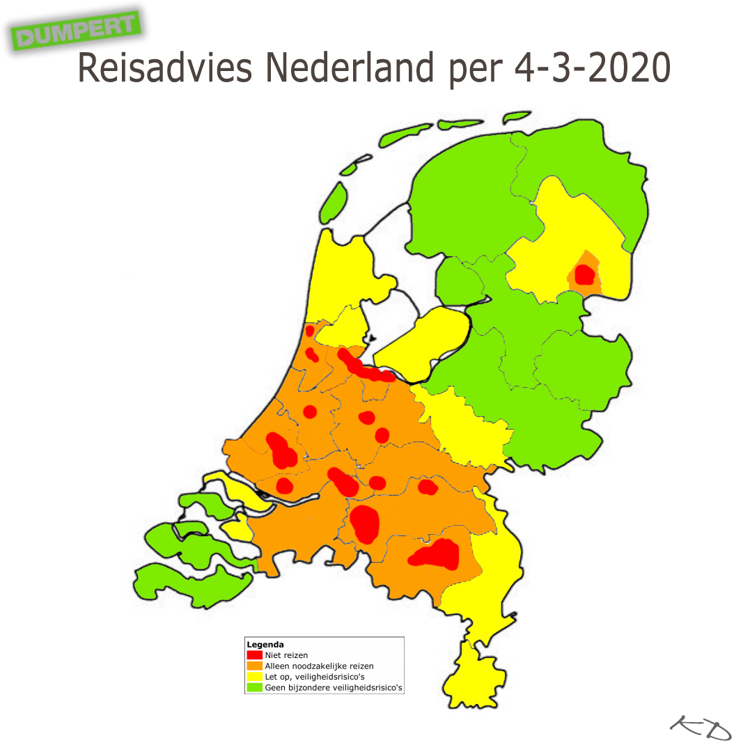 Reisadvies Nederland per 4 maart 2020