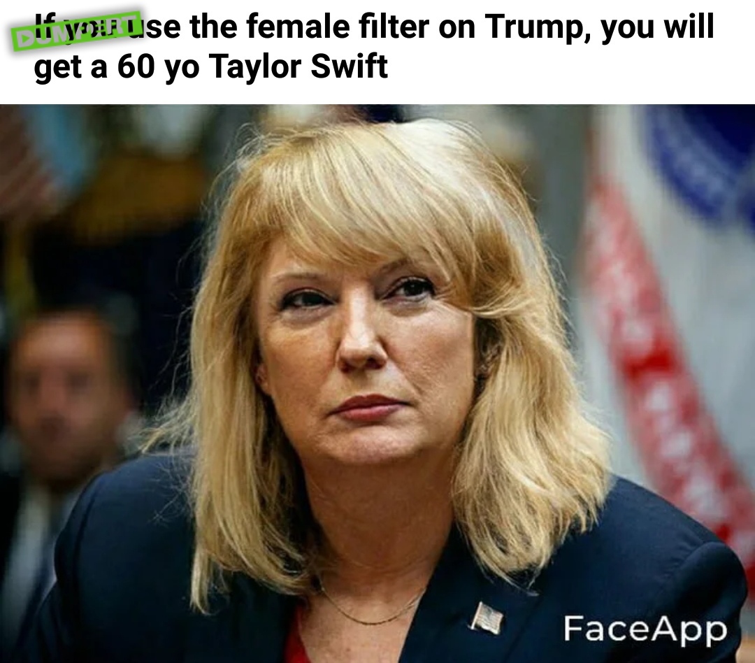 Trump met vrouwenfilter