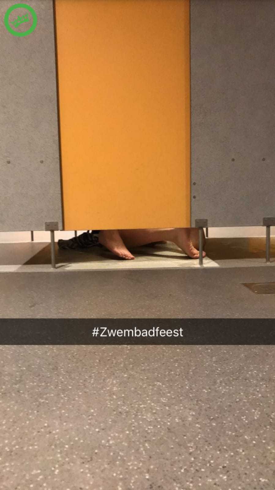 Zwemmers met grote lullen