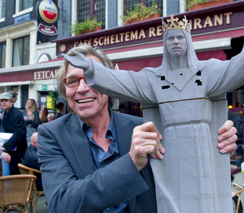 Man dolgelukkig met Jezus