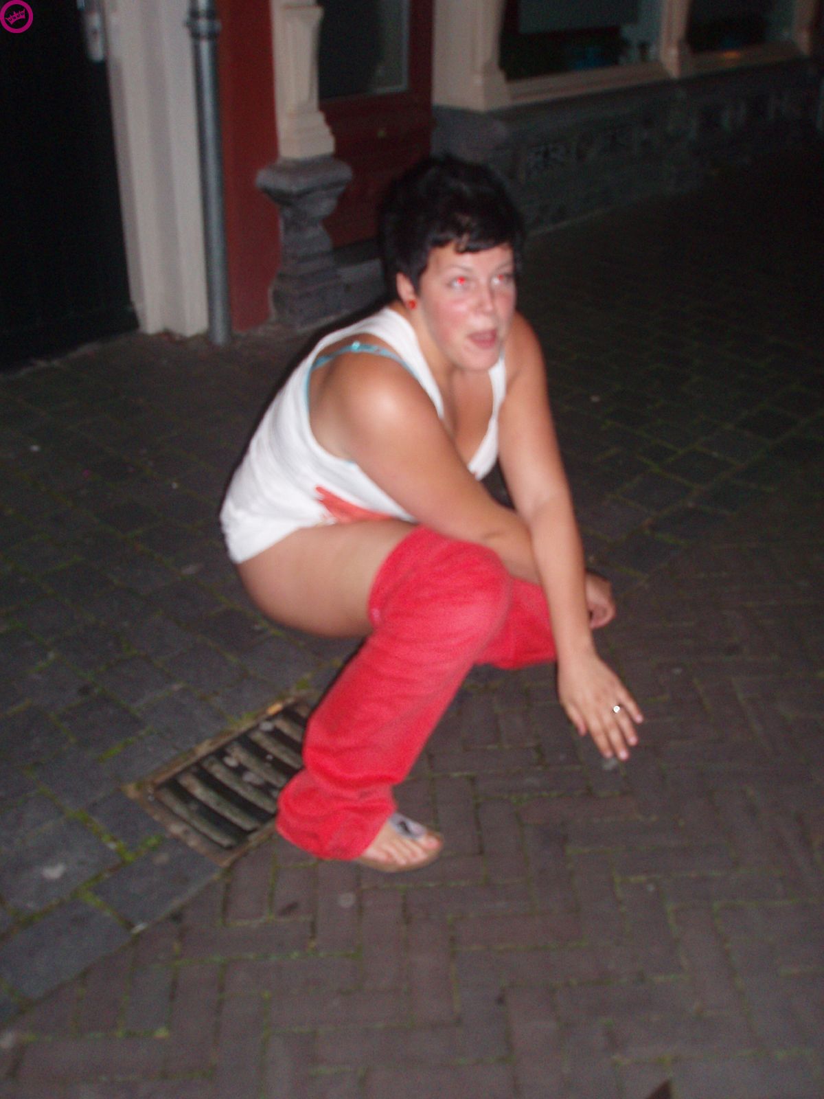 Vrouw zit in de put