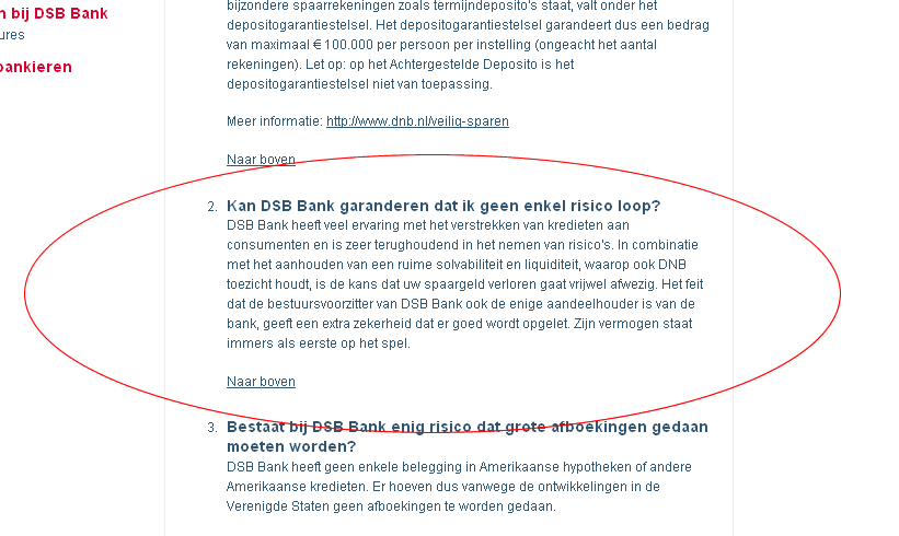 Vertrouw de DSB maar!