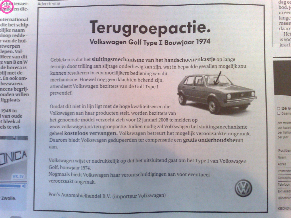 dumpert.nl - Terugroepactie Volkswagen dumpert.nl - Terugroepactie Volkswagen - 1024 x 768 jpeg 472kB