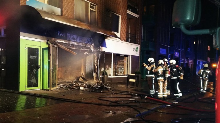 Brand na explosie pizzeria Emmen