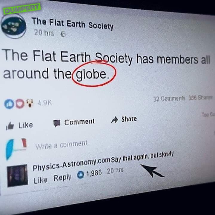 De aarde is plat