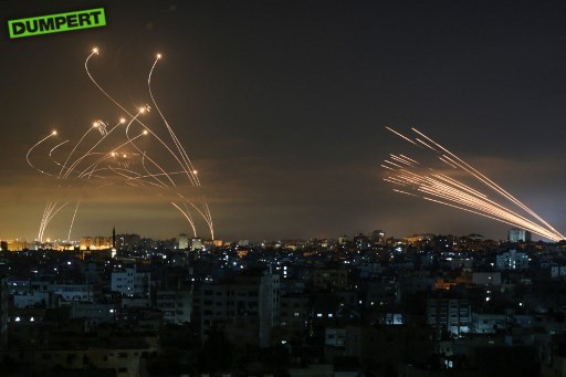 Qassam-raketten vs. antiraket-raketten