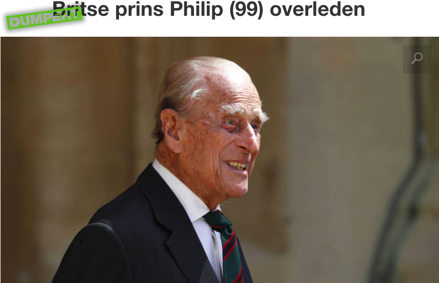 Prins Phillip (99) is overleden