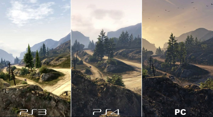 GTA graphics vergelijken
