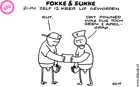 Fokke & Sukke zijn zelf 12 keer lid geworden