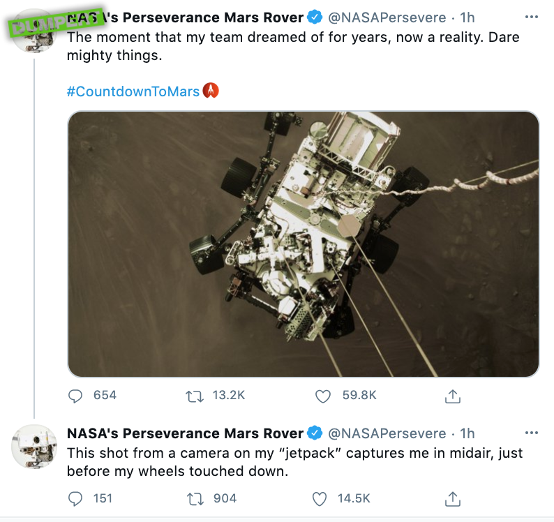Perseverance op Mars