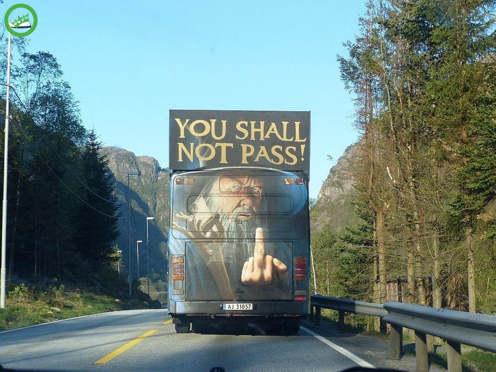 Bus heeft een boodschap