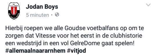 Amateurs delen sneer uit naar Vitesse