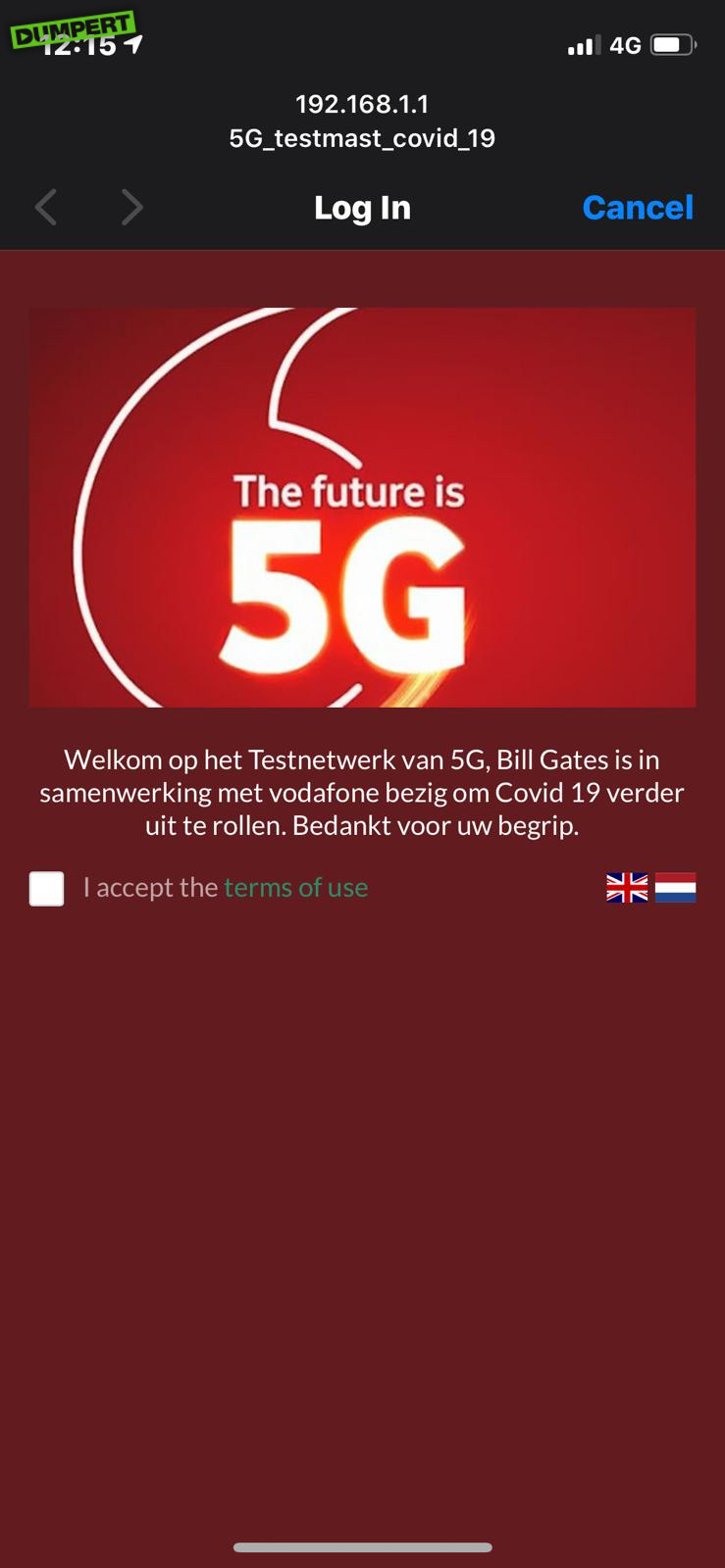 De buurt trollen met gratis 5G Netwerk