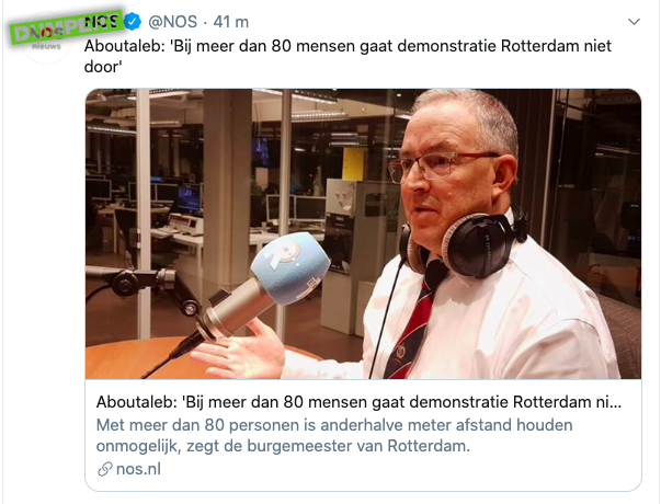 Rotterdam zegt nee