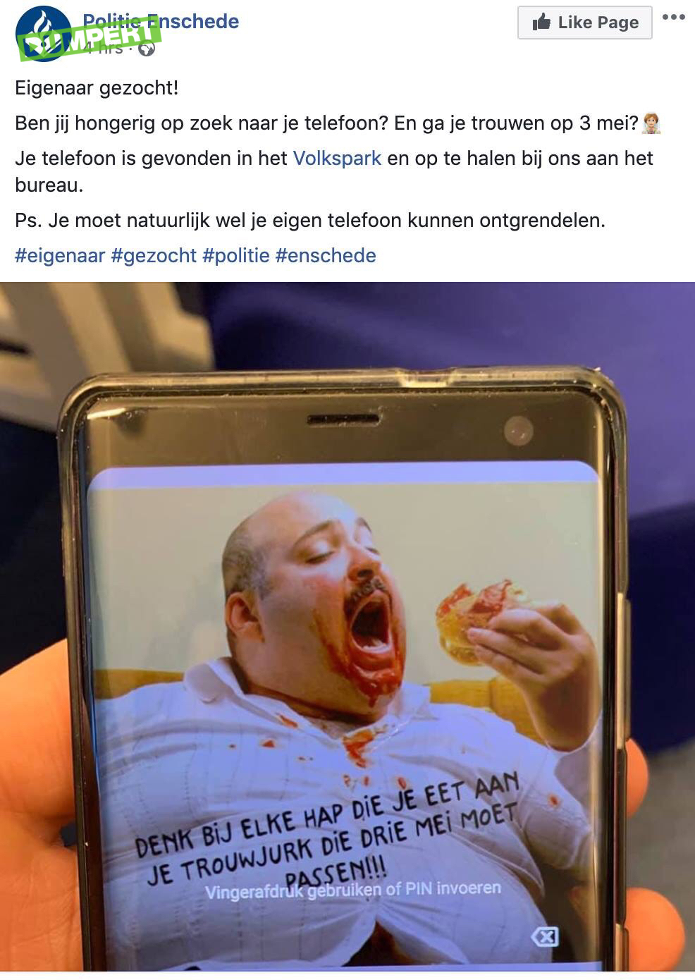 Wie gaat er op 3 mei trouwen?