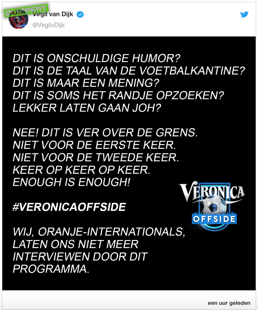 NL elftal spelerts boycotten VI