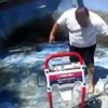 Cleaning the pool!