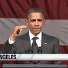 Obama's speech wordt onderbroken