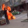 Burning Tibetan Buddhist Nun in China