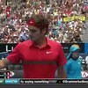 Federer maakt geniale lob