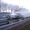 Oldtimer op A15 in brand