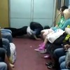 Ochtendgymnastiek in de metro