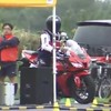 Test voertuigbeheersing van Japanse motorpolitie