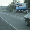 Auto's stoppen Russia Style