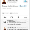Bedankje aan Taco Bell