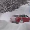 Audi quattro geeft geen fuck om sneeuw