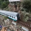 Landverschuiving komt trein tegen