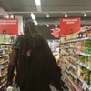 Nederlandse Reus van 2.18m/7.2ft trolled supermarkt