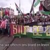 Demonstrant doet Hitlergroet tijdens pro-palestinademo