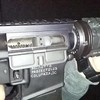 M16 schietgeweer in slomo